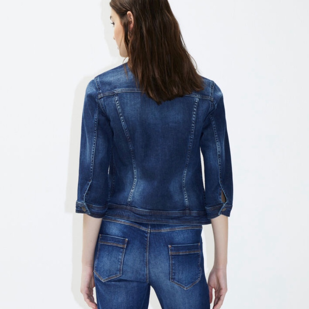 Vintage Look Denim Jacket, by Sisley (S) - Picture 4 of 15